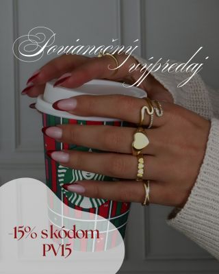 15 % zľava na všetky šperky. ✨ Použite kód PV15 a doprajte si obľúbené kúsky. ❤️